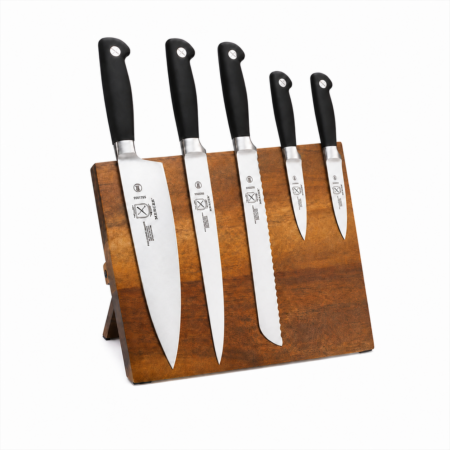 Mercer Culinary Genesis Acacia Magnetic Board and Knife Set 6pc