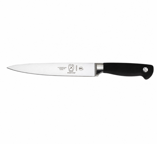 Mercer Culinary Genesis Acacia Magnetic Board and Knife Set 6pc