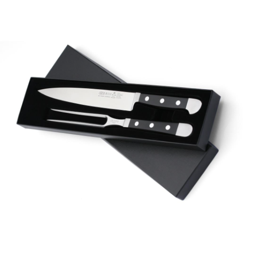 Guede Alpha 2-piece Black Carving Set