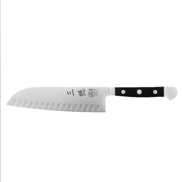 Guede Alpha Black Santoku Knife 18cm