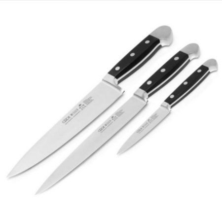Guede Alpha Black Knife Set – 3 piece