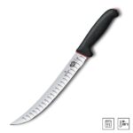Victorinox Fibrox Dual Grip Fluted Edge Curved Butcher Knife – 25cm