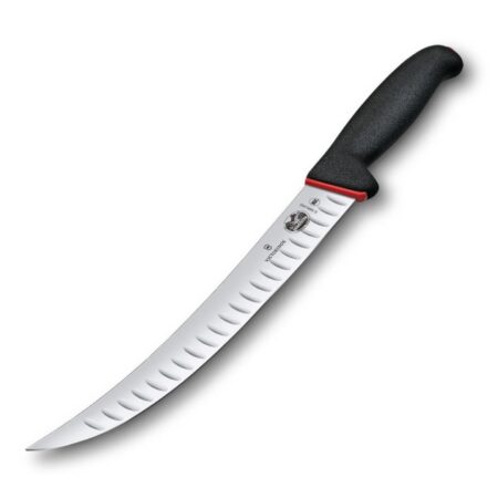 Victorinox Fibrox Dual Grip Fluted Edge Curved Butcher Knife – 25cm