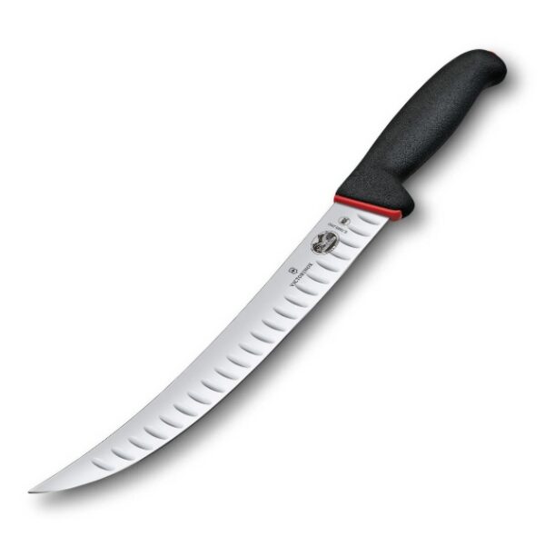 Victorinox Fibrox Dual Grip Fluted Edge Curved Butcher Knife – 25cm
