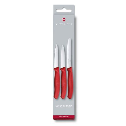 Victorinox Swiss Classic 3 Piece Paring Set – Red